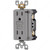 Decora Tamper-Resistant GFCI Receptacles, Finish Grey