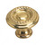 Traditional Brass Knob - 2440, Finish Brass, Diameter - Overall Dimensions 30 mm, Projection - Overall Dimensions 23 mm
