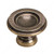 Traditional Brass Knob - 2440, Finish Burnished Brass, Diameter - Overall Dimensions 30 mm, Projection - Overall Dimensions 20 mm