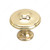 Traditional Brass Knob - 2440, Finish Brass, Diameter - Overall Dimensions 25 mm, Projection - Overall Dimensions 23 mm