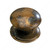 Traditional Brass Knob - 2440, Finish Oxidized Brass, Screw/Nail M4 (Not Included)