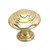 Traditional Brass Knob - 2448, Finish Brass, Diameter - Overall Dimensions 25 mm