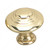 Traditional Brass Knob - 2448, Finish Brass, Diameter - Overall Dimensions 35 mm