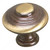 Traditional Brass Knob - 2448, Finish Satin Bronze, Diameter - Overall Dimensions 35 mm