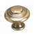 Traditional Brass Knob - 2448, Finish Burnished Brass, Diameter - Overall Dimensions 35 mm