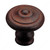 Traditional Forged Iron Knob - 2607, Finish Rust PRO-PACK 2