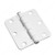 3" Full Mortise Butt Hinge - 1/4 Radius, Color/Finish White. Box of  2pc