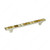 Contemporary Metal Pull - 3024, Precious stone, Center to Center 128 mm, Finish Polished Nickel / Amber, Material Metal / Amber