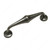 Traditional Cast Iron Pull - 3741, Center to Center 128 mm, Finish Natural Iron, Projection - Overall Dimensions 43 mm