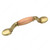 Traditional Metal and Wood Pull - 3801, Finish Burnished Brass / Oak, Natural Finish, Screw/Nail 8/32 (Not Included) PRO-PACK 3