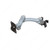 LCD Flat Panel Arm Wall/Slat Mount, Mounting Wall Mountable, Finish Silver