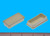 Tube End Cap Almond 1" x 2", Pkg of 100