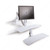 Altissimo Sit/Stand Workstations for 1 monitor, Effortlessly transition from sitting to standing in seconds, Finish White
