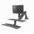 Altissimo Sit/Stand Workstations for 1 monitor, Effortlessly transition from sitting to standing in seconds, Finish Black