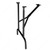 720 mm (28-3/8'') - Folding Table Legs, Finish Black