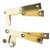 Knife Pivot Hinge - Heavy Duty, Length 37 mm, Color/Finish Polished Brass, Load Capacity 70 lb, Type Tight (non-removable) Pins