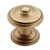 Traditional Zinc Knob - 55341, Finish Gilded Bronze, Diameter 1 1/4 in PRO-PACK 2