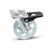 Contemporary Clear/Smoke Furniture Caster,Load Capacity Per Caster Max. 30 kg, Wheel Diameter 50 mm, Total Height 64 mm, Tread Width 20 mm