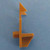 Shelf Support Locking Wings 3/4" - 1/4" peg, Tan, Bag of 24