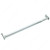 Adjustable Hanging Rod with Fixed Ends - Zinc, Minimum Length 72 in, Maximum Length 96 in