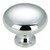 Contemporary Metal Knob - 770, Finish Chrome, Screw/Nail 8/32 (Not Included) PRO-PACK 3