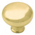 Traditional Zinc Knob - 771, Finish Polished Brass PRO-PACK 2