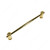 Door Pull 8043/8044/8045, Finish Polished Brass, Center to Center 12 in, Length - Overall Dimensions 14 1/4 in
