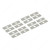 Glass Fixing Parts for One Door - Set of 16 Pieces,