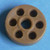 Drawer Slide Spacer (Round) 1/4" x 1", Tan, Bag of 6