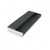 Contemporary Metal and Leather Edge Pull - 9501, Finish Matte Black / Chrome, Length - Overall Dimensions 200 mm