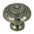 Traditional Brass Knob - 0413, Finish Pewter