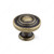 Traditional Metal Knob - 1073, Finish Burnished Brass, Screw/Nail 8/32 (Included) PRO-PACK 3