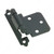 Semi-Concealed Self-Closing Hinge - 138, For 3/8" interlocked doors., Finish Black, Finish Number 90 PRO-PACK 3