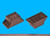 Under mount Drawer Slide Spacer 1-1/4", Brown, Pkg of 25