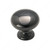 Allison Brass Knob - 1950, Finish Black Nickel, Diameter - Drilling Dimensions 1 1/4 in