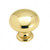 Allison Brass Knob - 1950, Finish Polished Solid Brass, Diameter - Drilling Dimensions 1 in PRO-PACK 2