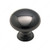 Allison Brass Knob - 1950, Finish Black Nickel, Diameter - Drilling Dimensions 1 in PRO-PACK 2