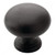 Allison Brass Knob - 1950, Finish Natural Bronze, Diameter - Drilling Dimensions 1 1/4 in