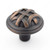 Traditional Metal Knob - 2391, Finish Brushed Oil-Rubbed Bronze PRO-PACK 3