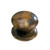 Traditional Brass Knob - 2440, Finish Oxidized Brass, Screw/Nail M4 (Included)