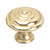 Traditional Brass Knob - 2449, Finish Brass, Diameter - Overall Dimensions 30 mm