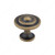 Traditional Metal Knob - 2920, Finish Burnished Brass, Screw/Nail 8/32 (Included) PRO-PACK 3