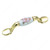 Traditional Metal and Ceramic Pull - 3802, Finish Brass / Daisy PRO-PACK 2