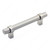 Contemporary Metal Pull - 5016, Center to Center 96 mm, Finish Brushed Nickel, Projection - Overall Dimensions 35 mm