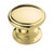 Allison Zinc Knob - 53012, Finish Polished Brass PRO-PACK 5