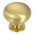 Contemporary Metal Knob - 5923, Finish Satin Brass, Screw/Nail 8/32 (Included) PRO-PACK 5
