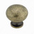 Contemporary Metal Knob - 5923, Finish Burnished Brass, Screw/Nail 8/32 (Included) PRO-PACK 5