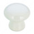 Eclectic Ceramic Knob - 6005, Finish White, Screw/Nail 8/32 (Included) PRO-PACK 5