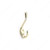 Utility Metal Hook - 6514, Finish Brass PRO-PACK 3 Utility Metal Hook - 6514, Finish Brass PRO-PACK 3