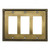 Switch plate 3 Decora - Traditional Style, Finish Antique English